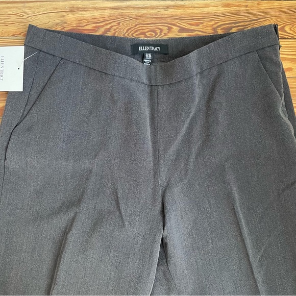 NWT Ellen Tracy Charcoal Pants - Picture 2 of 9